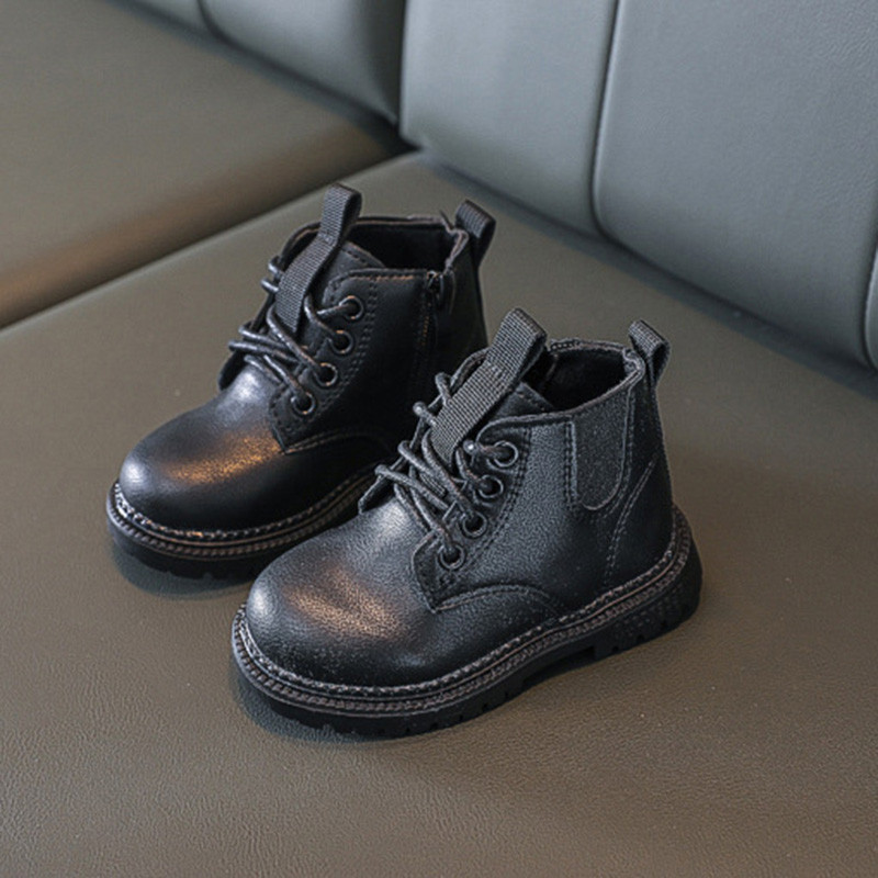 Dječje bež kožne Chelsea čizme Vodootporne čizme za snijeg Čipkane Dječje tenisice Djevojčice Zimske cipele za dječake