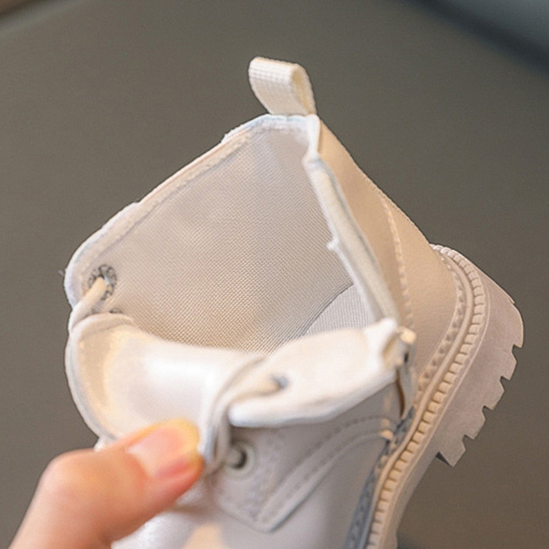 Dječje bež kožne Chelsea čizme Vodootporne čizme za snijeg Čipkane Dječje tenisice Djevojčice Zimske cipele za dječake