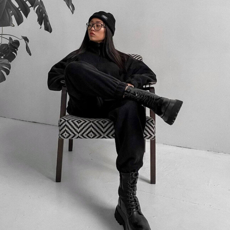 Jesen 2023. Dvodijelni komplet zima Novi ženski modni kompleti s kapuljačom za sport i slobodno vrijeme s kapuljačom, labavi kompleti s patentnim zatvaračem i ovratnikom s kapuljačom