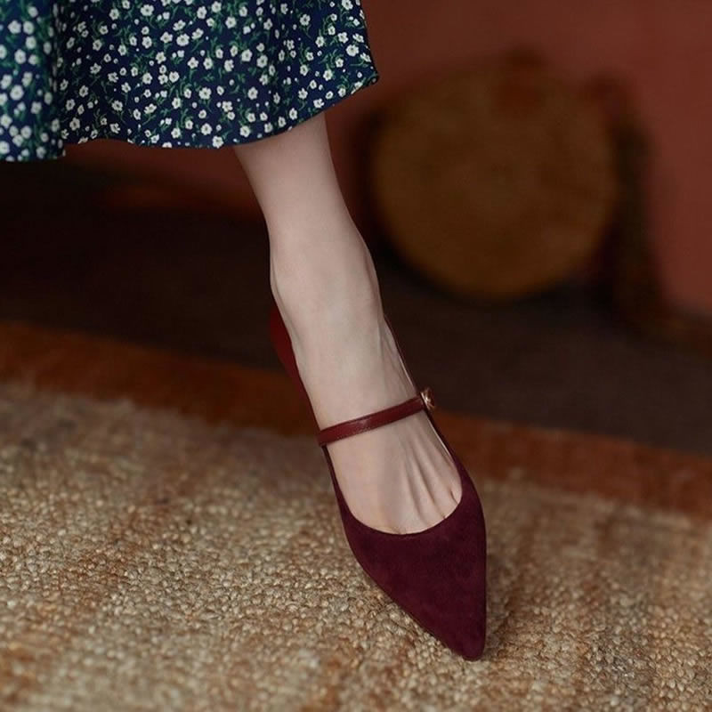 Cipele za žene 2023. Pumpice Večernja ženska ljetna obuća za mladenke Špic na visokim petama Crvena ležerna šik i elegantna A