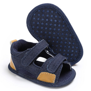 Бебешки обувки за новородени момчета и момичета Класически платнени меки подметки Първи обувки за ходене Дишащи сандали Летни ежедневни плажни обувки
