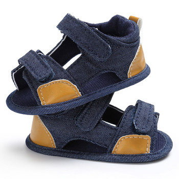 Бебешки обувки за новородени момчета и момичета Класически платнени меки подметки Първи обувки за ходене Дишащи сандали Летни ежедневни плажни обувки