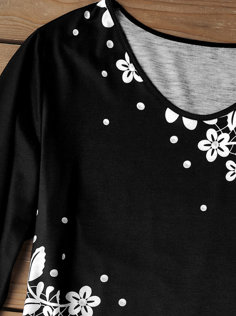 2023 Kvetinová čipkovaná grafická blúzka s dlhým rukávom Dámske oblečenie Elegantné ženské voľné módne ležérne topy s dlhým rukávom Nové vrchné oblečenie