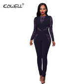 Μοντέρνα σέξι O λαιμόκοψη καλοκαιρινές γυναικείες ολόσωμες φόρμες Γυναικεία δαντέλα μακρυμάνικο κορμάκι Σέξι φόρμες προοπτικής