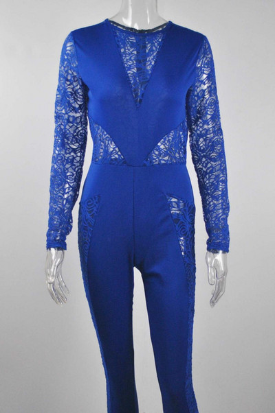 Μοντέρνα σέξι O λαιμόκοψη καλοκαιρινές γυναικείες ολόσωμες φόρμες Γυναικεία δαντέλα μακρυμάνικο κορμάκι Σέξι φόρμες προοπτικής