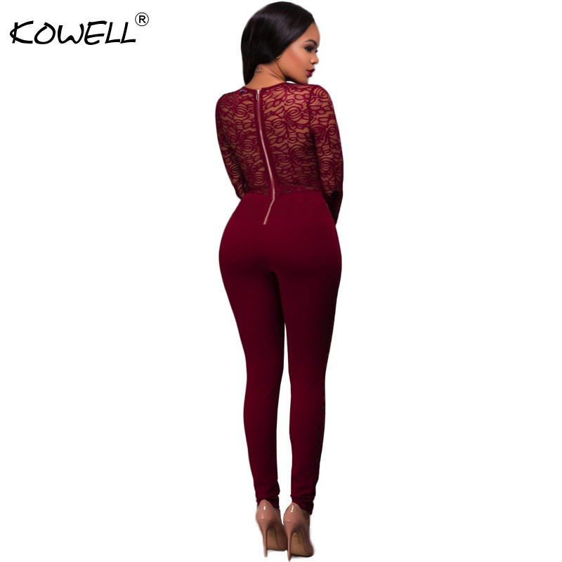 Μοντέρνα σέξι O λαιμόκοψη καλοκαιρινές γυναικείες ολόσωμες φόρμες Γυναικεία δαντέλα μακρυμάνικο κορμάκι Σέξι φόρμες προοπτικής