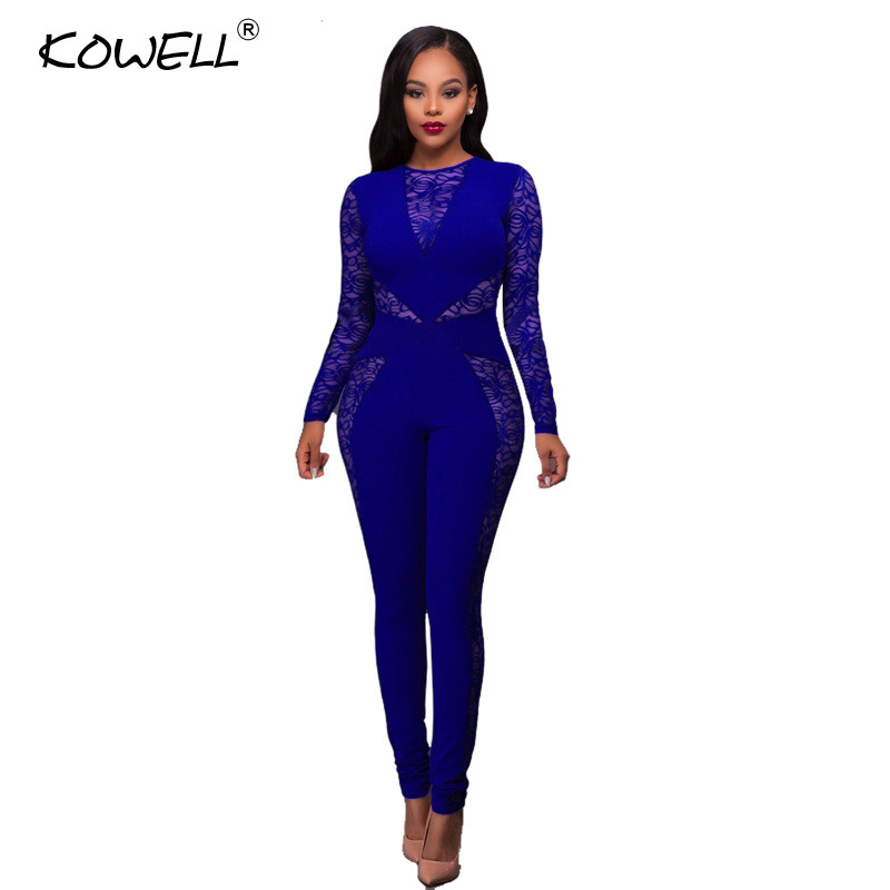 Μοντέρνα σέξι O λαιμόκοψη καλοκαιρινές γυναικείες ολόσωμες φόρμες Γυναικεία δαντέλα μακρυμάνικο κορμάκι Σέξι φόρμες προοπτικής