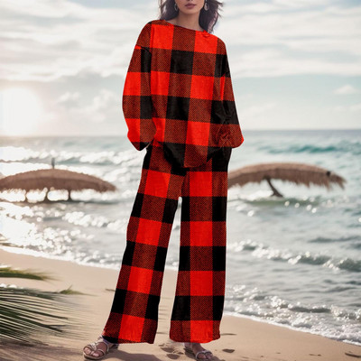 Dámska módna dvojdielna súprava s gradientnou farbou a nohavicami, jesenný oblek s prechodovou farbou 2023, voľné nadrozmerné elegantné tepláky