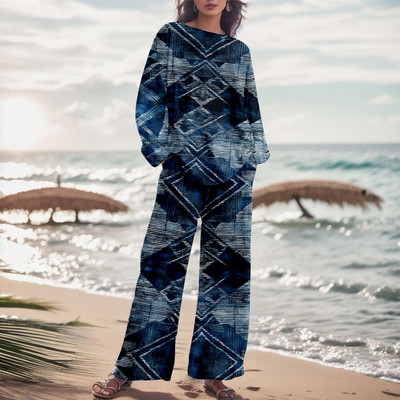 Dámska módna dvojdielna súprava s gradientnou farbou a nohavicami, jesenný oblek s prechodovou farbou 2023, voľné nadrozmerné elegantné tepláky