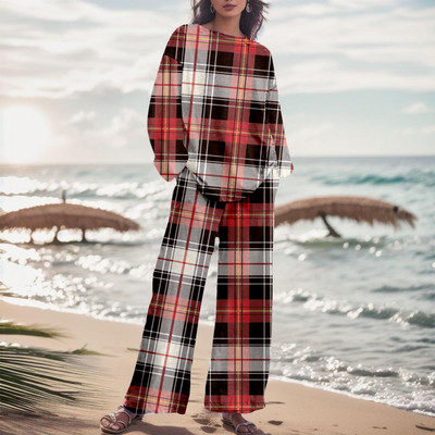 Dámska módna dvojdielna súprava s gradientnou farbou a nohavicami, jesenný oblek s prechodovou farbou 2023, voľné nadrozmerné elegantné tepláky