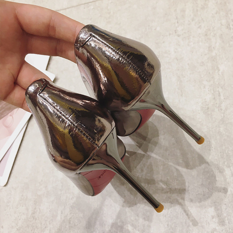 Dámske topánky 2023 Strieborná dámska letná obuv Večerná sexy super vysoká podpätková obuv so špicatou špičkou Stilito v ponuke Obľúbený trend EA