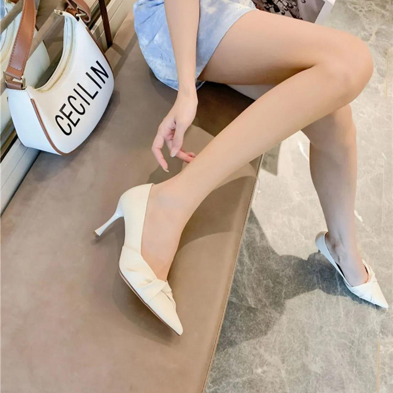 Dámska letná obuv Stilito na podpätku, lodičky pre ženy 2023, nevesta, svadobné topánky, špicatá špička, vysoké podpätky, výpredaj, trend E 39