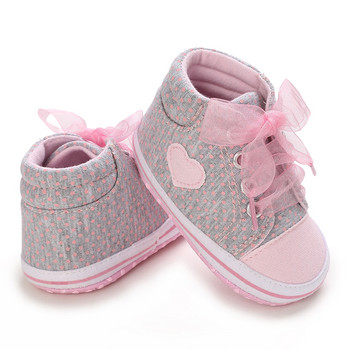 Нови пролетни есенни новородени сладки момичета маратонки обувки каузални спортни бебета малки деца мека подметка против хлъзгане бебешки обувки първи проходилки