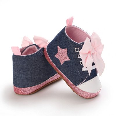 Crne modne platnene cipele za novorođenčad za dječake i djevojčice Cipele za prvi korak za hodanje Dojenčad Mala djeca Dječje neklizajuće cipele za bebe