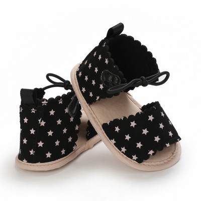 Crne modne platnene cipele za novorođenčad za dječake i djevojčice Cipele za prvi korak za hodanje Dojenčad Mala djeca Dječje neklizajuće cipele za bebe