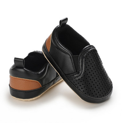 Crne modne platnene cipele za novorođenčad za dječake i djevojčice Cipele za prvi korak za hodanje Dojenčad Mala djeca Dječje neklizajuće cipele za bebe