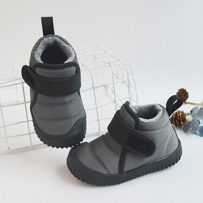 2023 Zimné detské snehové čižmy pre dojčatá, dievčenské topánky, bavlnené plyšové teplé batoľacie tenisky, módne chlapčenské krátke čižmy, protišmykové, oranžové