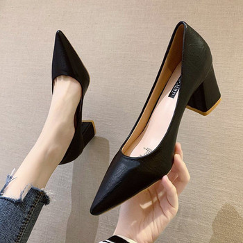 Дамски летни обувки Обувки с остри пръсти за жени 2023 Червени на ток Beau Today Офис Помпи на висок ток 39 Оферта за безплатна доставка