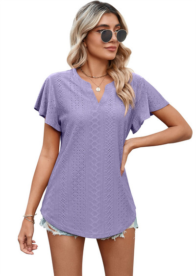 Letné jednofarebné tričká Dámske vintage elegantné tričko Dámska móda Y2k topy tričká oblečenie Streetwear ležérne tričko Dámske bluzúky