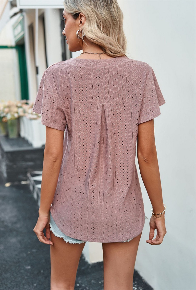 Letné jednofarebné tričká Dámske vintage elegantné tričko Dámska móda Y2k topy tričká oblečenie Streetwear ležérne tričko Dámske bluzúky