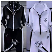 Γυναικείες αθλητικές φόρμες 2023 Καλοκαίρι Νέο λεπτό κοστούμι μόδας κοντό μανίκι πουλόβερ με κουκούλα παντελόνι σετ δύο τεμαχίων για γυναικεία ρούχα σε μεγάλο μέγεθος