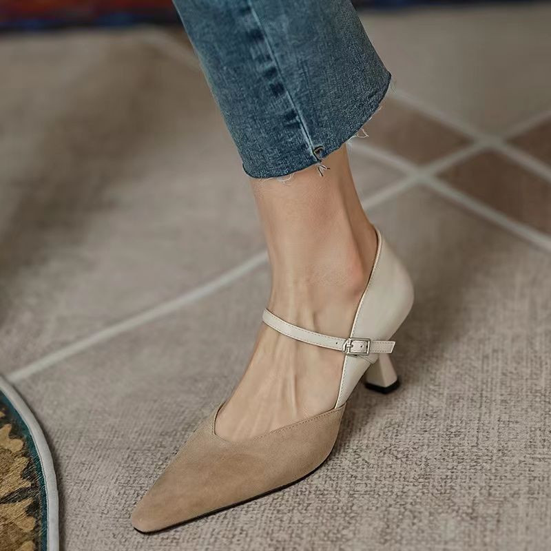 Pantofi pentru Femei 2023 Comozi și Eleganti Încălțăminte de vară de damă pentru birou, cu toc, pantofi Stilito, tocuri înalte, ofertă formală slip