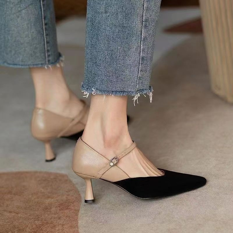 Pantofi pentru Femei 2023 Comozi și Eleganti Încălțăminte de vară de damă pentru birou, cu toc, pantofi Stilito, tocuri înalte, ofertă formală slip