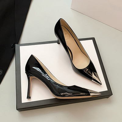 Dámske topánky 2023 Sexy dámska letná obuv so špicatou špičkou na podpätku Stilito čierne večerné lodičky na vysokých podpätkoch luxusná značka Y2k