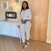 BKLD Módny overal Dámske jesenné oblečenie s dlhým rukávom a výstrihom do O-neck Nový sexy pásový výstrih so sieťovaným overalom pre ženy Bodycon Clubwear