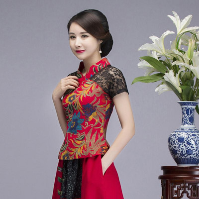 Ženska NOVA košulja Tanka majica s cvijetom Pamučna seksi čipkana bluza Košulje u kineskom stilu Vintage Hanfu odjeća Velika veličina 3XL 4XL 5XL 6XL