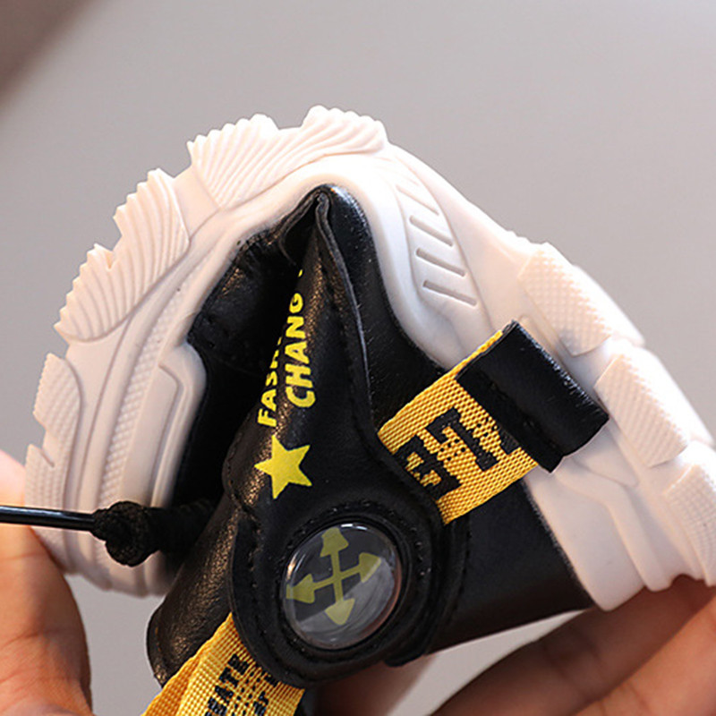 COZULMA Copii Toamna Iarna Pantofi 1-6 Ani Copii Copii Mici Cizme Moda Fete Baieti Cizme scurte Pantofi din piele moale 21-30