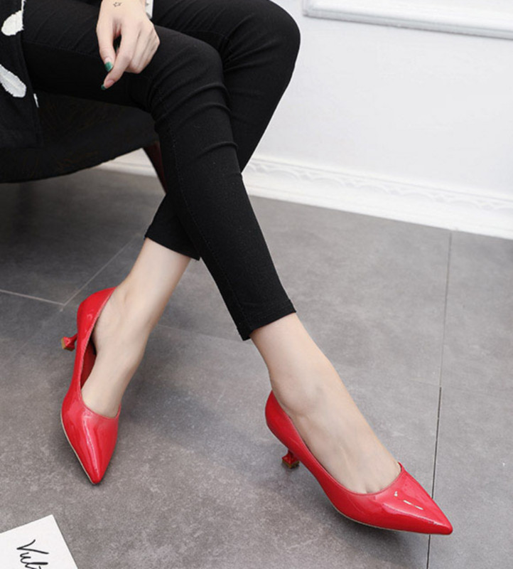 Dámske letné topánky, svadobné topánky pre nevestu, topánky pre ženy 2023, štýlové topánky so stredným podpätkom, špicatá špička, kancelárske strieborné, zľava A 39