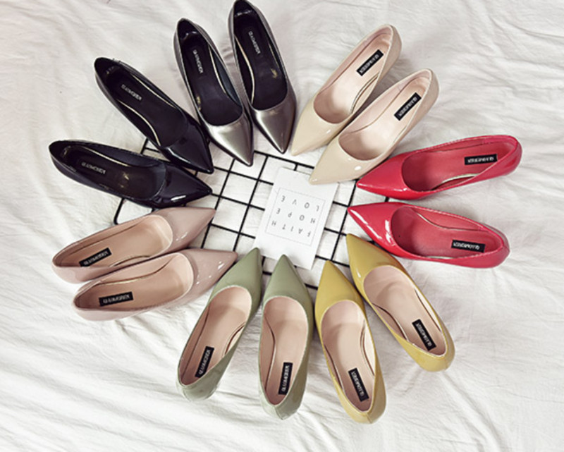 Dámske letné topánky, svadobné topánky pre nevestu, topánky pre ženy 2023, štýlové topánky so stredným podpätkom, špicatá špička, kancelárske strieborné, zľava A 39