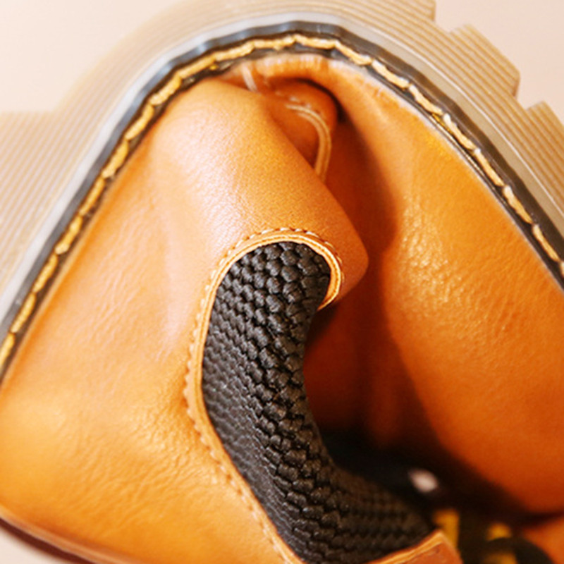 Παιδικές μπότες ρετρό στυλ 2023 Φθινοπωρινή χειμερινή μόδα Παιδικά μασίφ καθημερινά βαμβακερά παπούτσια για μικρά αγόρια, κορίτσια, δερμάτινες μπότες