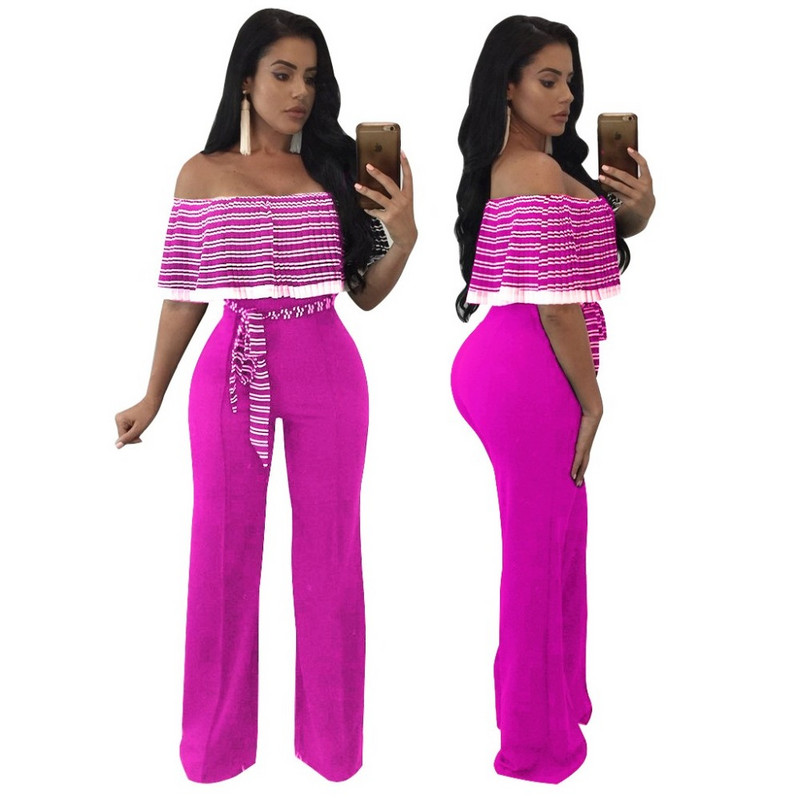 Modni ženski kombinezoni s volanima Seksi kombinezoni za igru veće veličine Bodi hlače