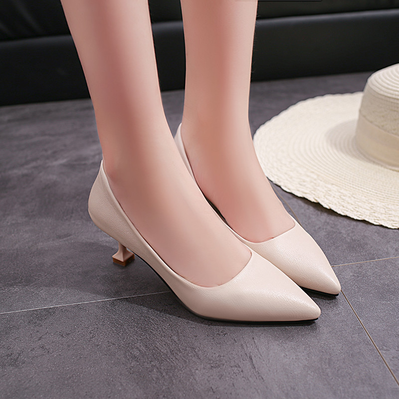 Cipele za žene 2023. Formalna normalna kožna ležerna ženska ljetna obuća sa srednjom potpeticom Crvena Stilito špicast vrh za mlade A Y2k