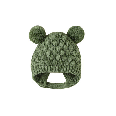 Βρεφικά παπούτσια για νεογέννητα πλεκτά βρεφικά κοριτσάκια Μπότες για αγόρια Χαριτωμένα παπούτσια για νήπιο με κόμπους πεταλούδας Ζεστά 0-18 εκατ. Αξεσουάρ Καπέλα Γάντια