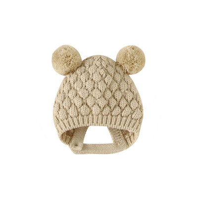 Βρεφικά παπούτσια για νεογέννητα πλεκτά βρεφικά κοριτσάκια Μπότες για αγόρια Χαριτωμένα παπούτσια για νήπιο με κόμπους πεταλούδας Ζεστά 0-18 εκατ. Αξεσουάρ Καπέλα Γάντια