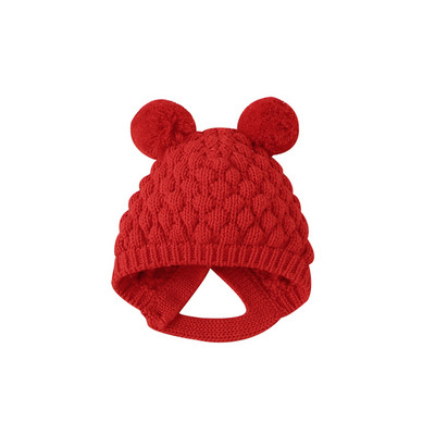 Βρεφικά παπούτσια για νεογέννητα πλεκτά βρεφικά κοριτσάκια Μπότες για αγόρια Χαριτωμένα παπούτσια για νήπιο με κόμπους πεταλούδας Ζεστά 0-18 εκατ. Αξεσουάρ Καπέλα Γάντια