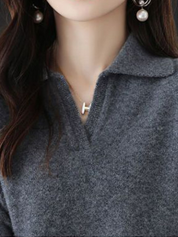 Elegantni Malhas pulover džemper Dvodijelni kompleti s V-izrezom Pull Sueters Tops Conjuntos jesen zima vrećasta mekana pletiva Komplet hlača