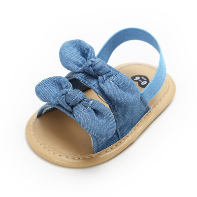 2022 Dievčenské sandále s mašľou, batoľatá, novorodenecké sandále, letné dievčenské mäkké topánky do postieľky, sandále pre dojčatá