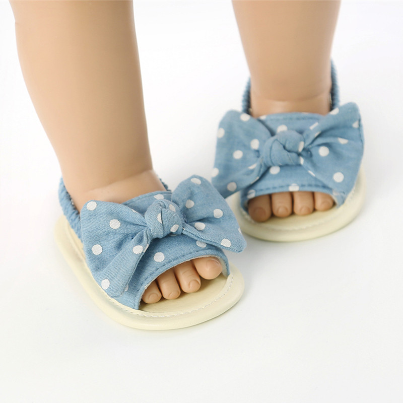 2022 Dievčenské sandále s mašľou, batoľatá, novorodenecké sandále, letné dievčenské mäkké topánky do postieľky, sandále pre dojčatá
