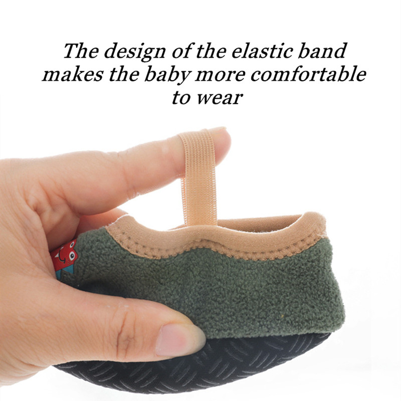 Dječje čarape protiv klizanja Slatke dječje papuče Tople cipele za novorođenčad s gumenim đonom za djecu 0-24 mjeseca Dječje cipele za malu djecu