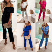 Dámske elegantné overaly s lomeným výstrihom, letné tenké a vysoké pásy, pevné, dámske ležérne, elastické, rovné