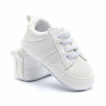 Обувки за новородени Бебешки спортни обувки за момчета и момичета First Walker Classic Fashion Мека подметка Нехлъзгащи се Бебешки обувки за прохождане