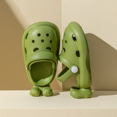 Sandale de vară pentru copii Bebeluși, băieți, fete, pantofi urâți, sandale pentru bebeluși, cu toc plat, papuci solidi, moi, anti-alunecare, pantofi de grădină pentru copii