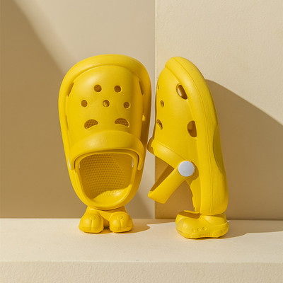 Sandale de vară pentru copii Bebeluși, băieți, fete, pantofi urâți, sandale pentru bebeluși, cu toc plat, papuci solidi, moi, anti-alunecare, pantofi de grădină pentru copii