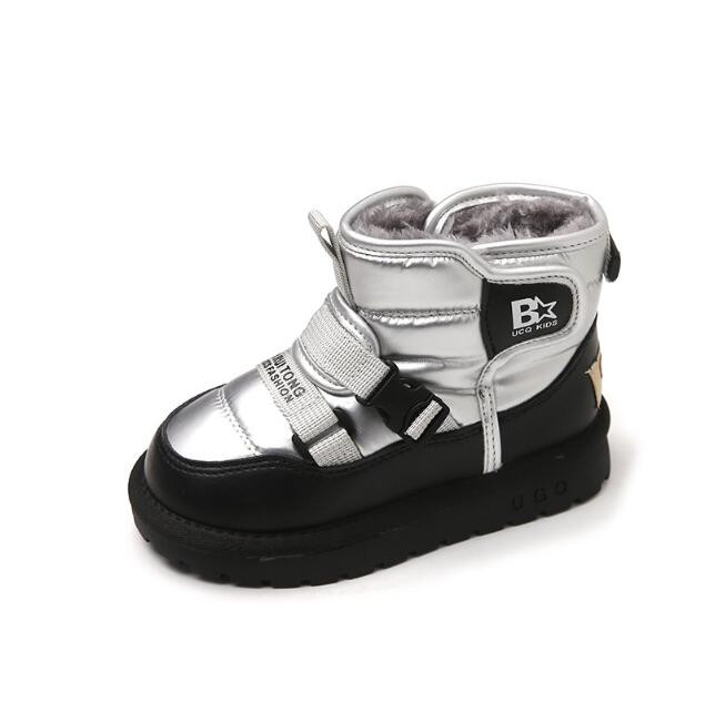 Detské ležérne snehové čižmy, módne detské chlapčenské a dievčenské plyšové teplé snehové topánky, detské bežecké topánky, značkové športové topánky, detské tenisky