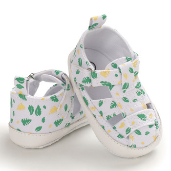 Нови летни сандали, обувки за новородени, момчета, момичета, ежедневни меки подметки, дишащи платнени обувки First Walker, нехлъзгащи се бебешки обувки