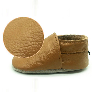 Бебешки обувки от естествена кожа 2023 лято бебешки обувки мокасини обувки First Walker Soft Sole Crib Baby Boy Shoes